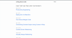 Desktop Screenshot of ablogaboutcode.com
