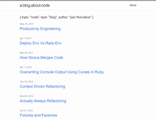 Tablet Screenshot of ablogaboutcode.com